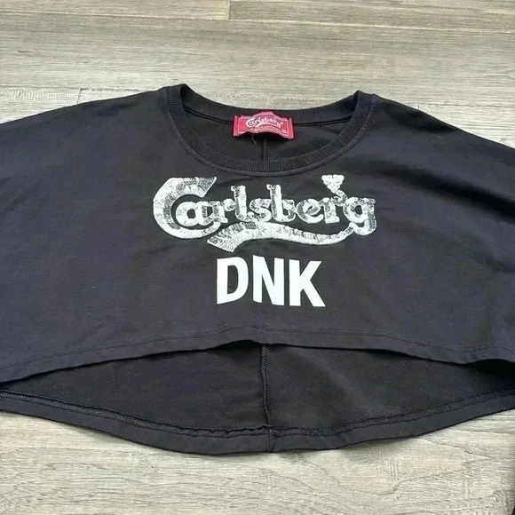 🔥Carlsberg🔥 | Black cropped sweater with  silver sequin - Picture 2 of 9